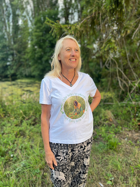 She talks to plants... and they talk back.