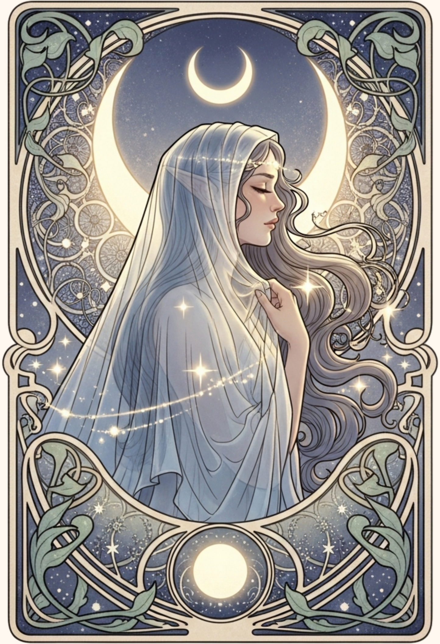 Moonlit Veil – Lustre Fine Art Print