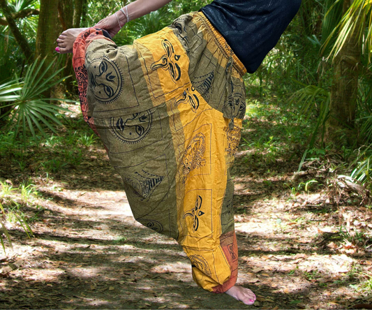 ✨ Amber Horizon - Aladdin Yoga & Festival Pants ✨