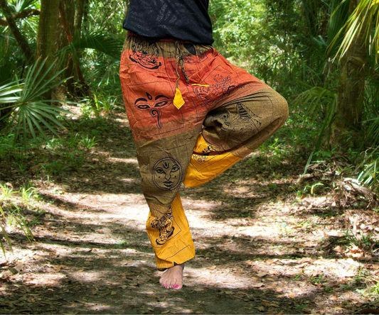 ✨ Amber Horizon - High Cross Yoga and Festival Pants ✨