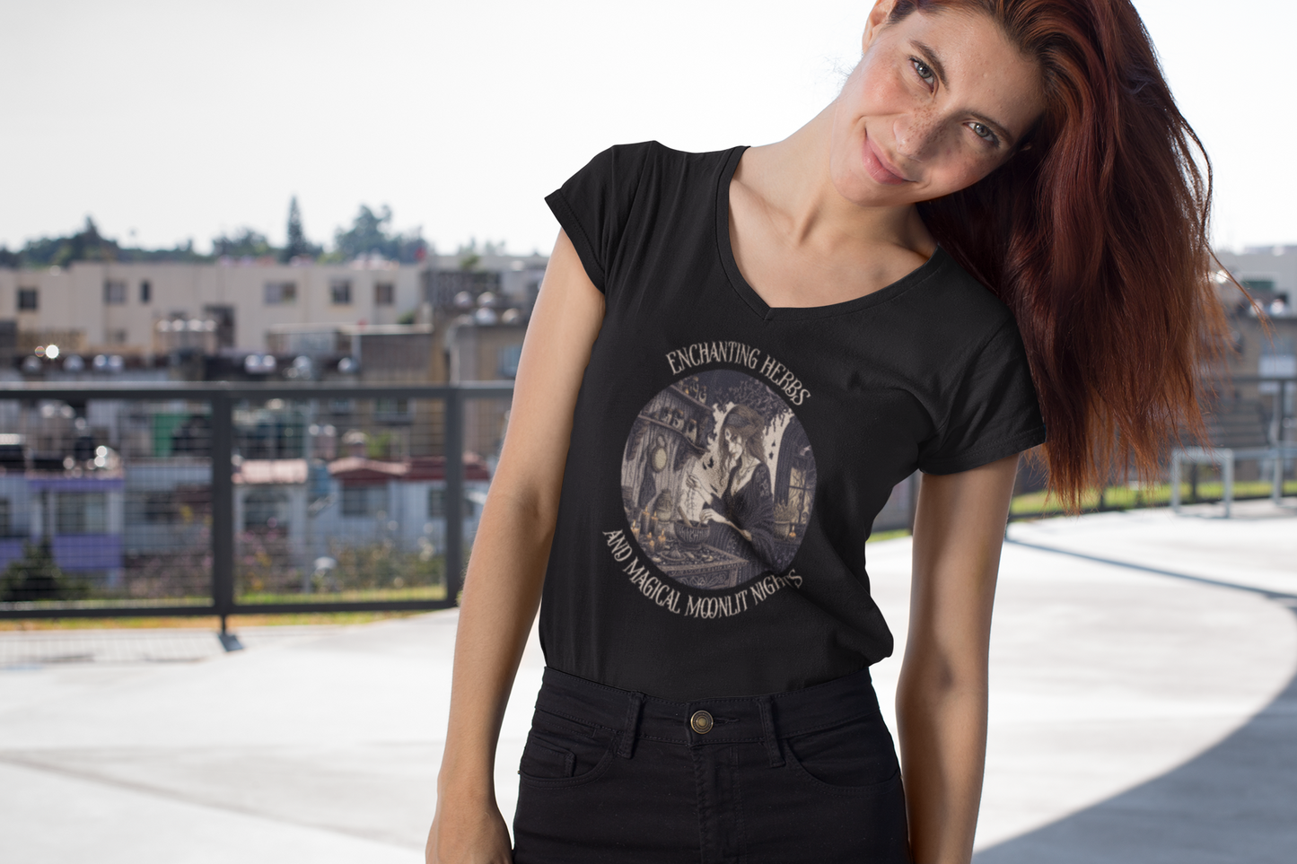 Enchanting herbs and magical moonlit nights T shirt