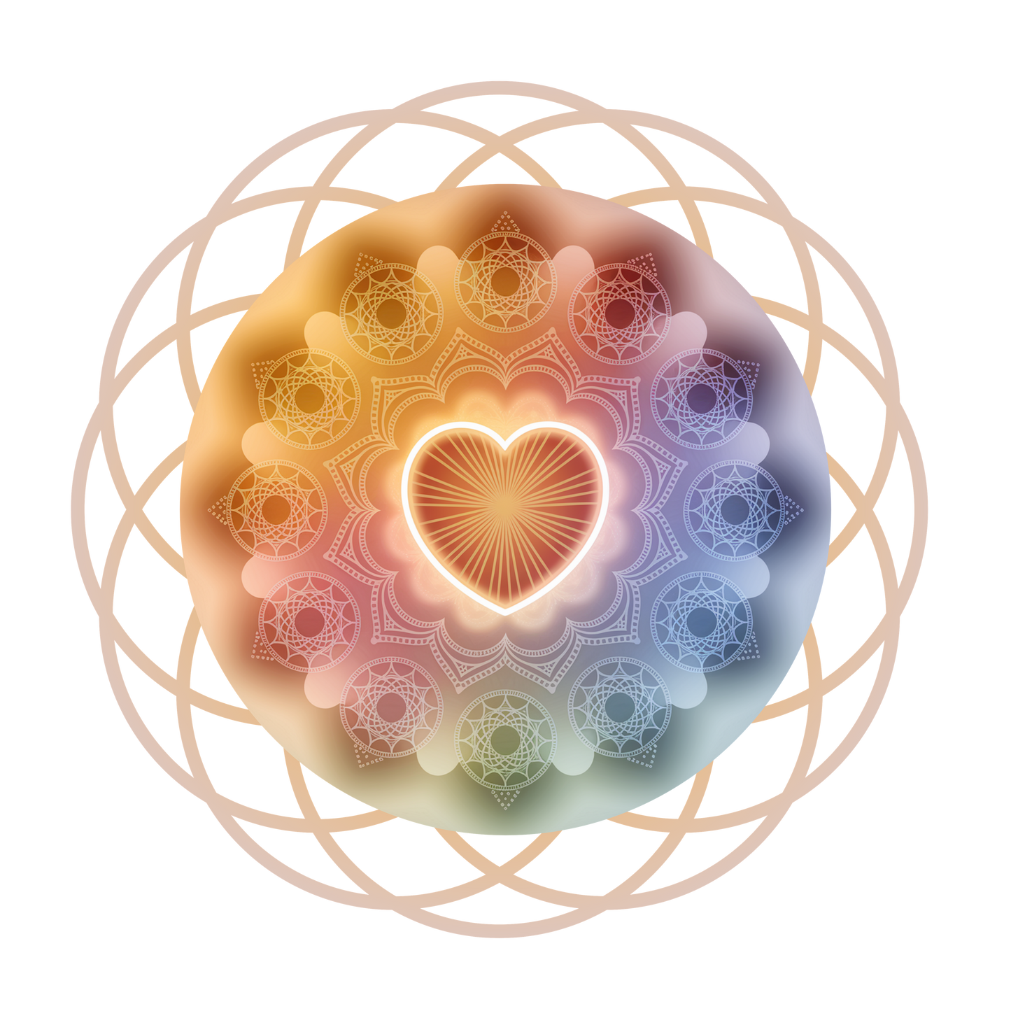 Heart Mandala Organic T-Shirt