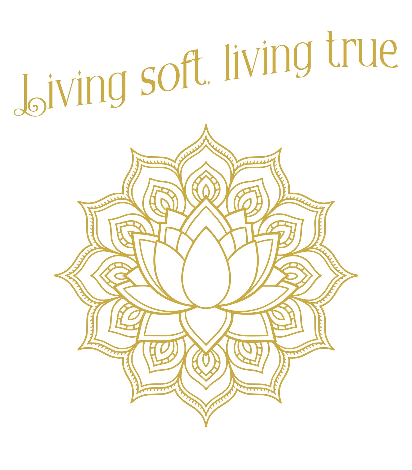 Living Soft, Living True – Crop Top