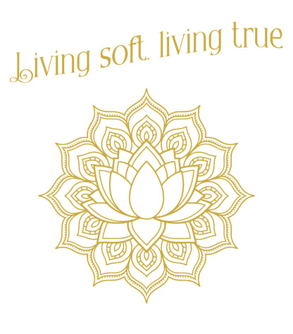 Living Soft, Living True – Crop Top