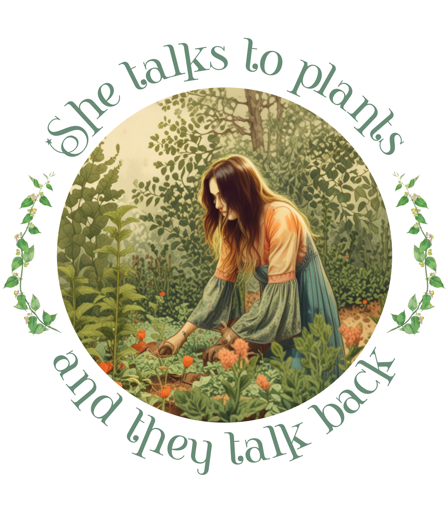 She talks to plants... and they talk back.