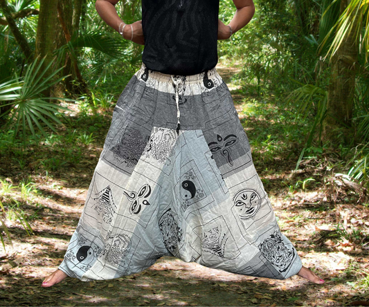 ✨ Moonlit Mist - Aladdin Yoga & Festival Pants