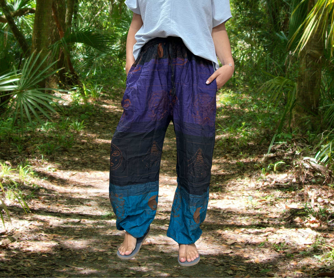 ✨ Twilight Veil - High Cross Yoga & Festival Pants ✨