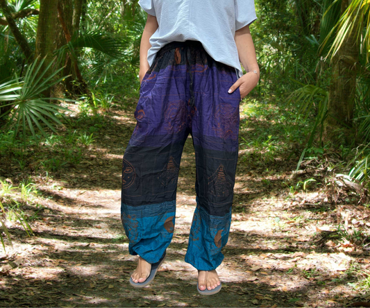 ✨ Twilight Veil - High Cross Yoga & Festival Pants ✨