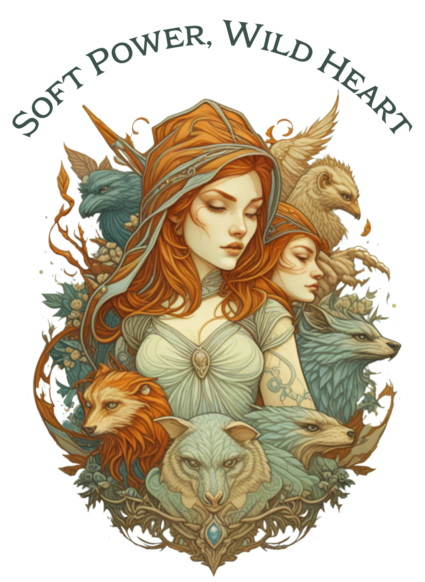 🌿 Soft Power, Wild Heart – Cropped Tee