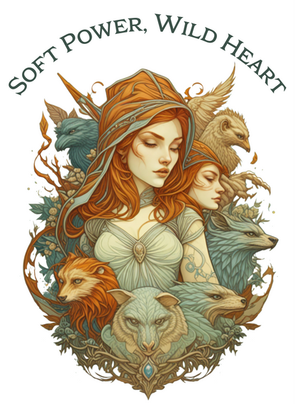 🌸 Soft Power, Wild Heart – Organic French Terry Sweatshirt