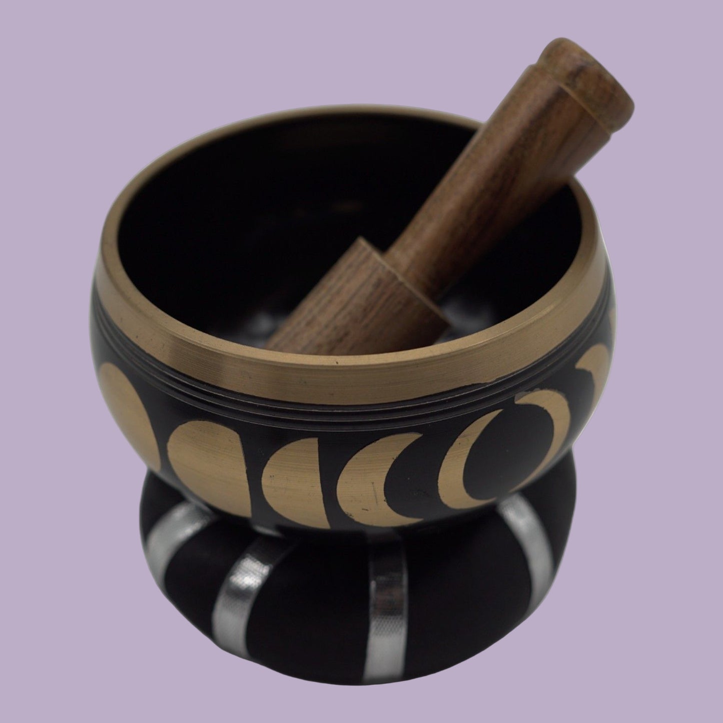 Moon Phase Singing Bowl Set – Black