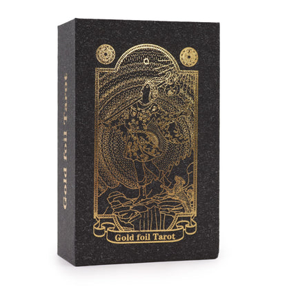 Gold & Black Foil Tarot Set – Elegance Meets Mysticism