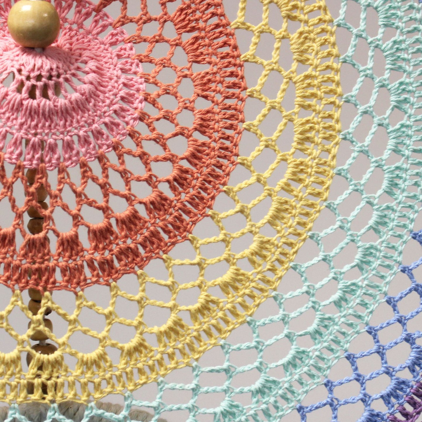 Extra Large Drama Dreamcatcher – Pastel Rainbow