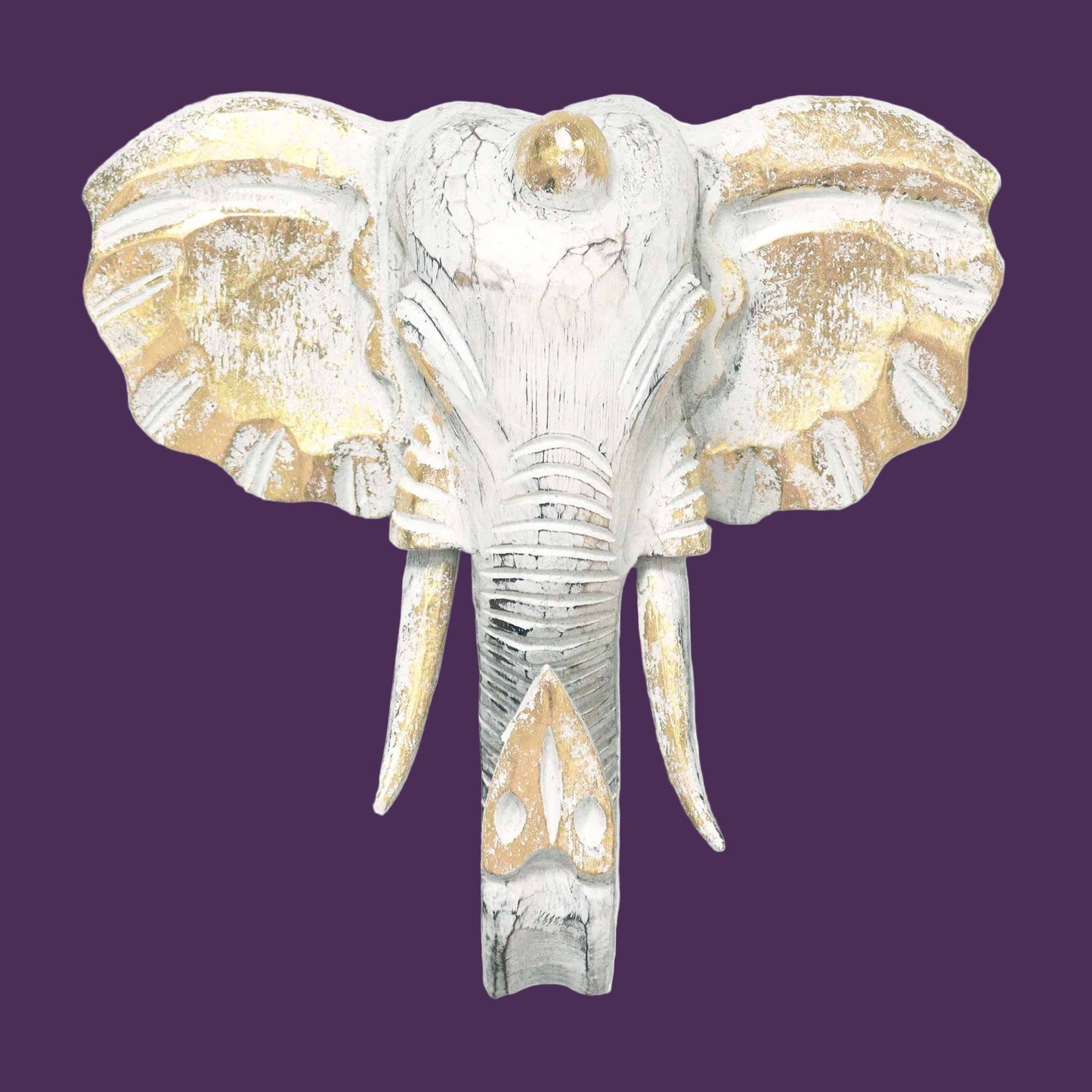 Whitewash Elephant Head