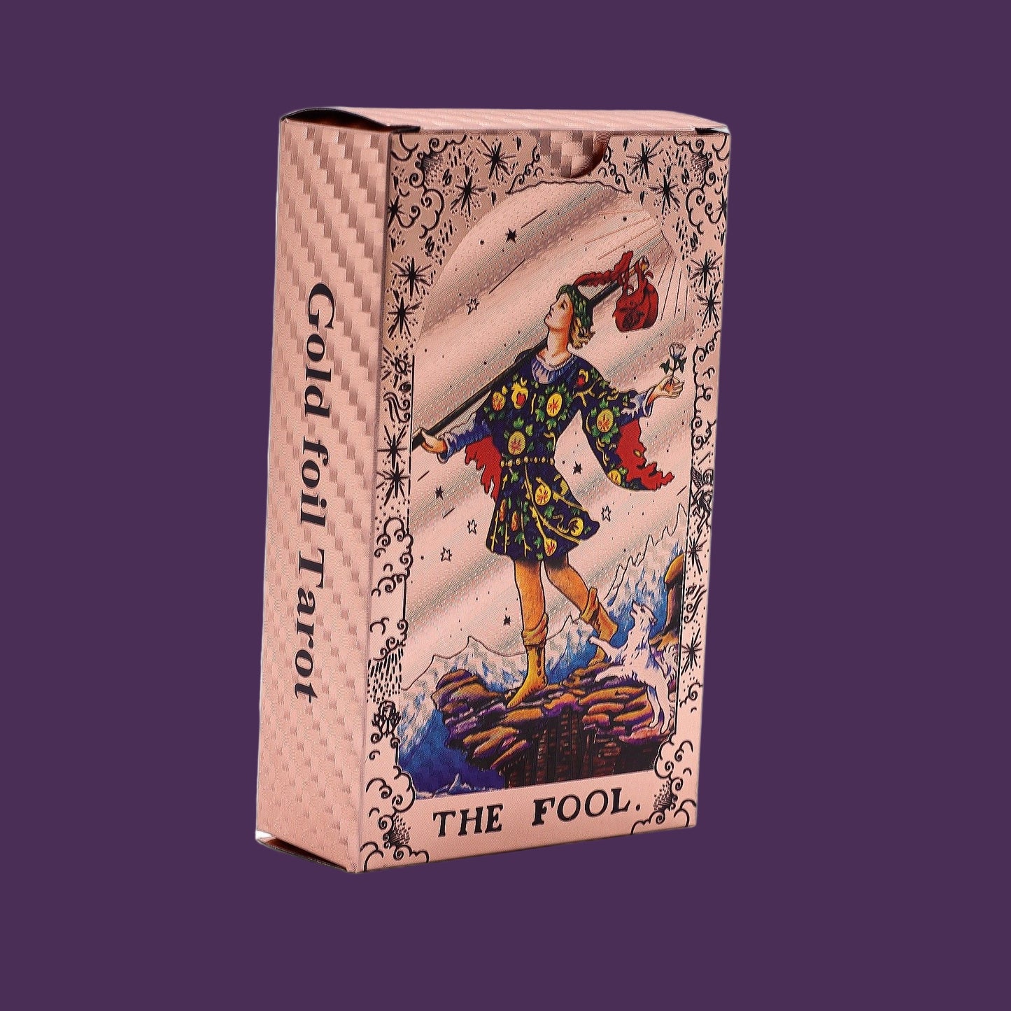 Rose Gold Foil Moon Phase Tarot Deck – Illuminate Your Intuition