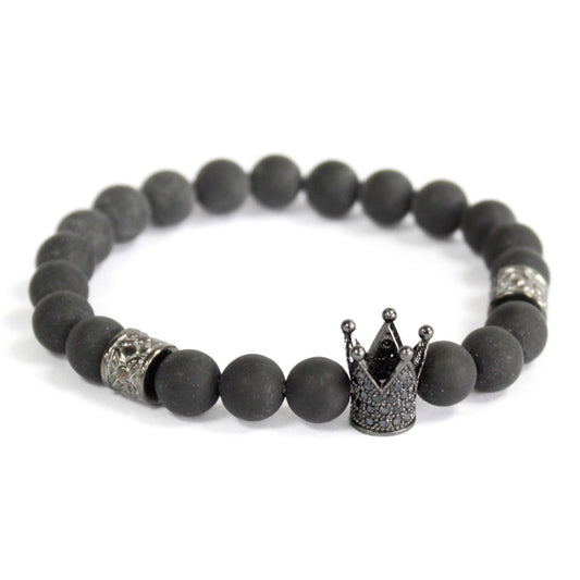 Shadow Guard – Protective Agate Bracelet 🖤✨