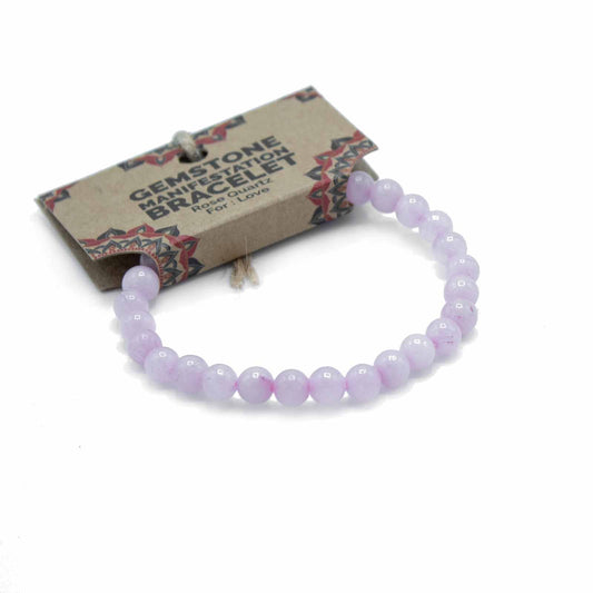 Blush Radiance – Rose Quartz Manifestation Bracelet 🌸💖