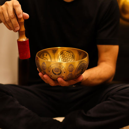 Handcrafted Brass Singing Bowl Set – Set of 4