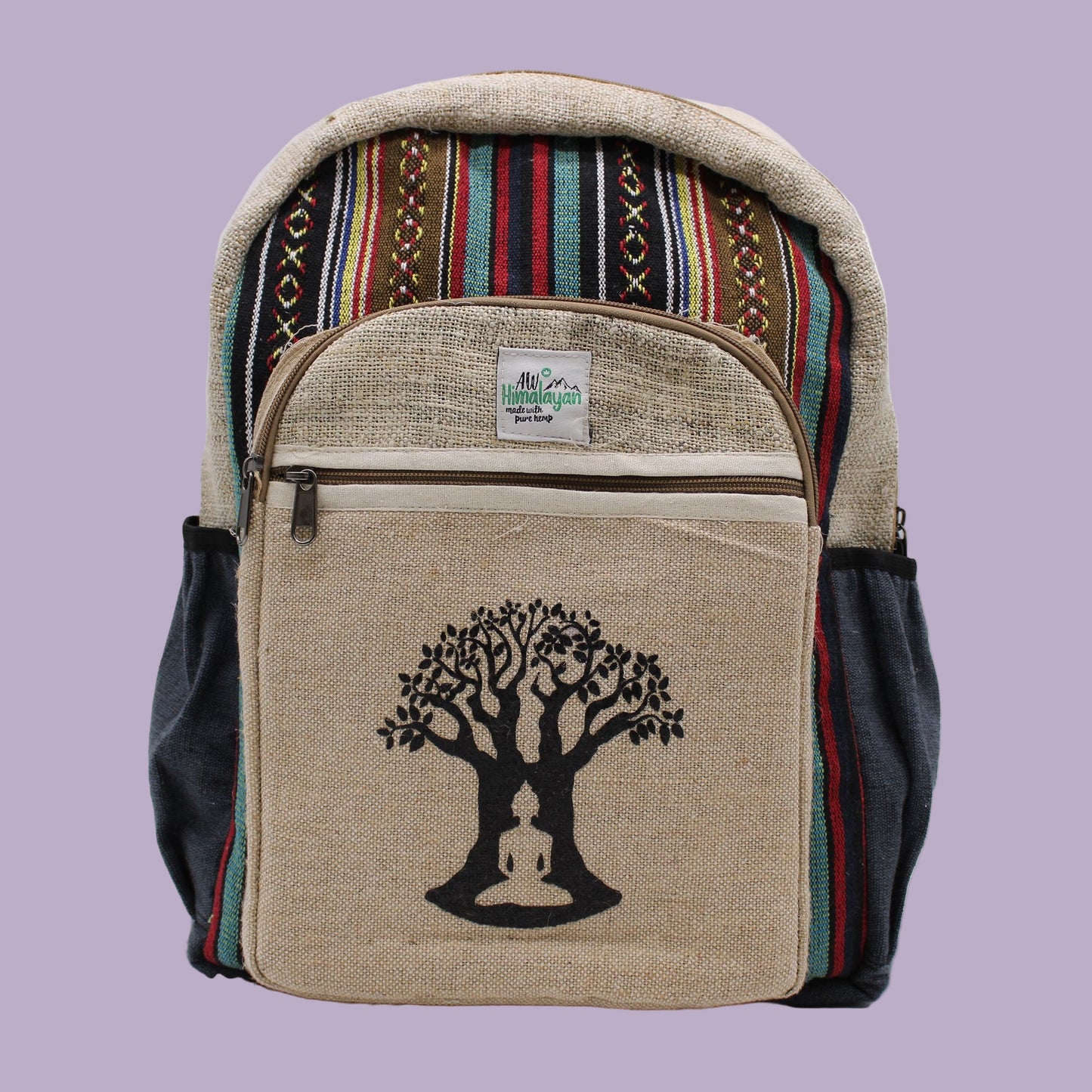 🌿 Enlighten Me - Large Hemp Backpack
