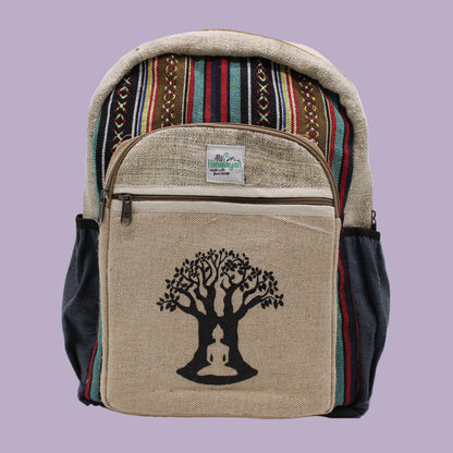 🌿 Enlighten Me - Large Hemp Backpack