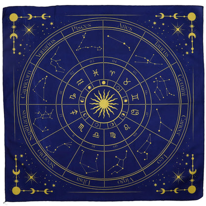 Zodiac Tarot Cloth – Align Your Readings with the Stars