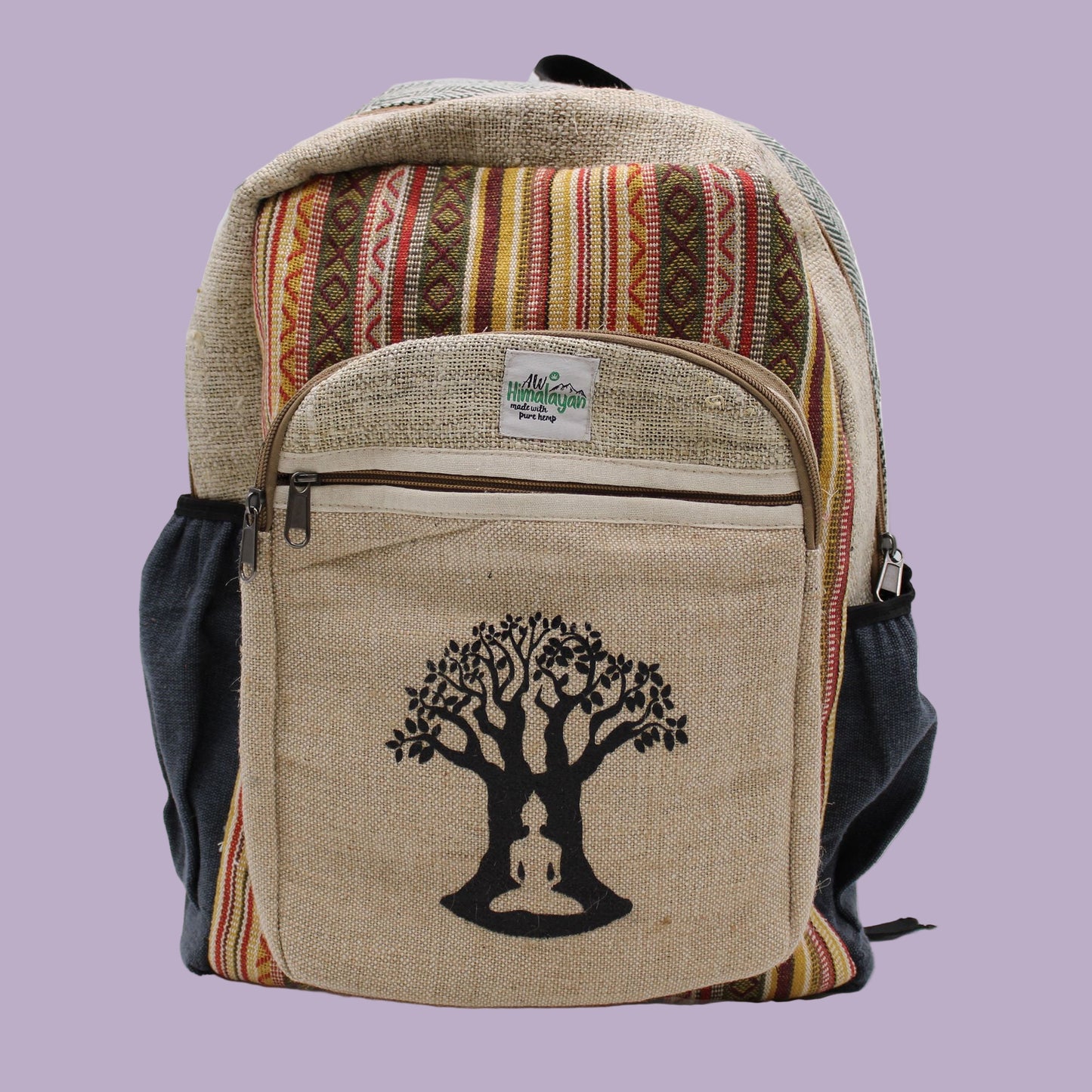 🌿 Enlighten Me - Large Hemp Backpack