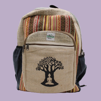 🌿 Enlighten Me - Large Hemp Backpack