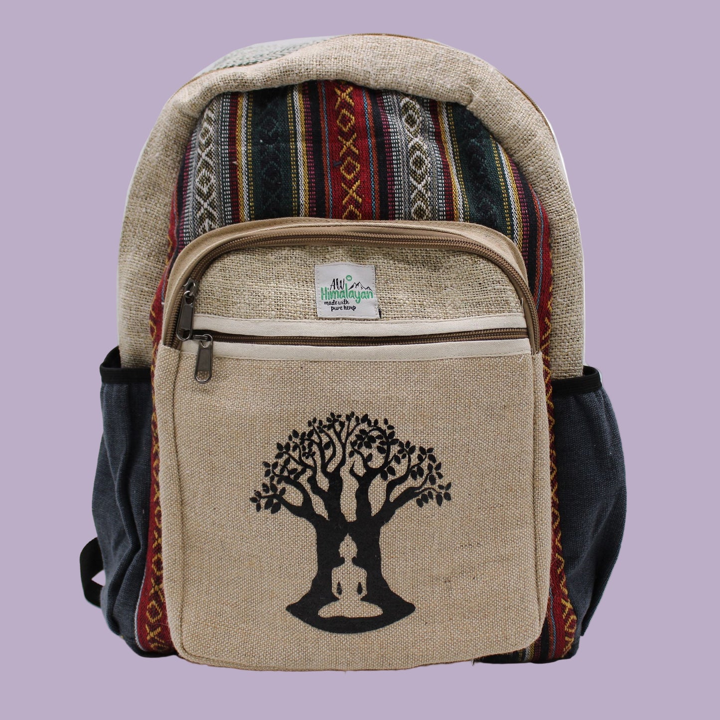 🌿 Enlighten Me - Large Hemp Backpack