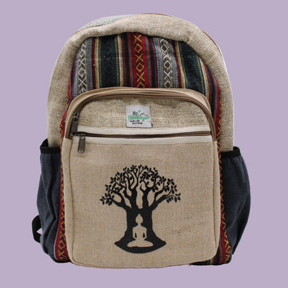 🌿 Enlighten Me - Large Hemp Backpack