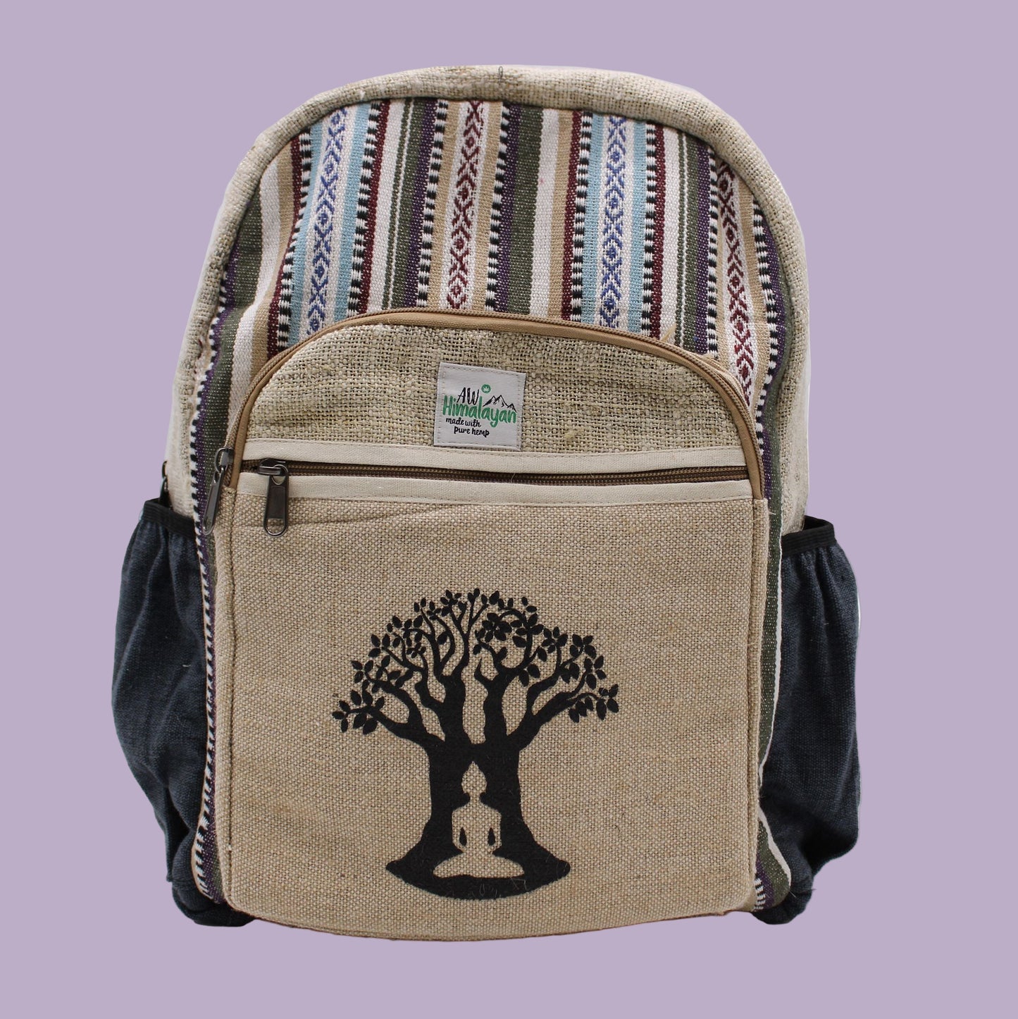 🌿 Enlighten Me - Large Hemp Backpack