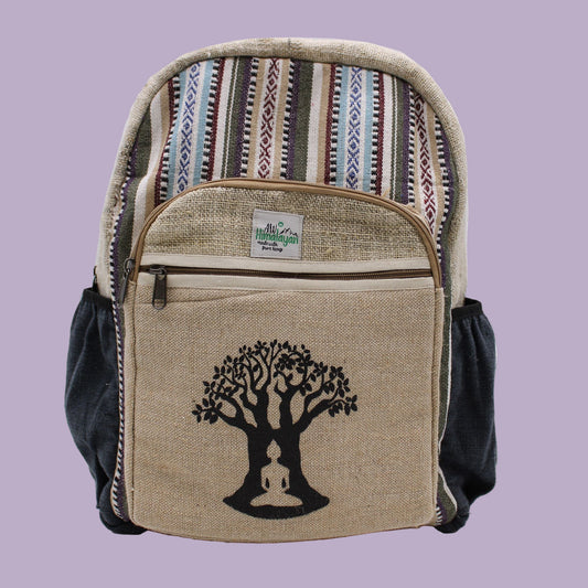 🌿 Enlighten Me - Large Hemp Backpack