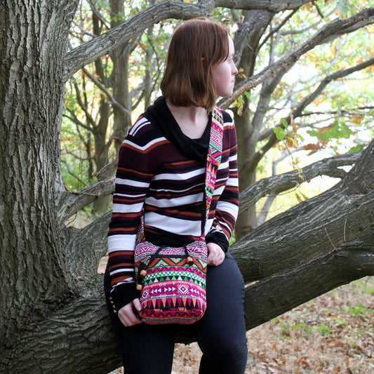 Wanderlust Sling – Pink Sunset 🌸✨