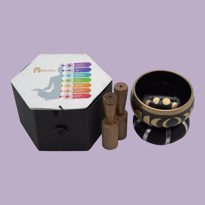 Moon Phase Singing Bowl Set – Black