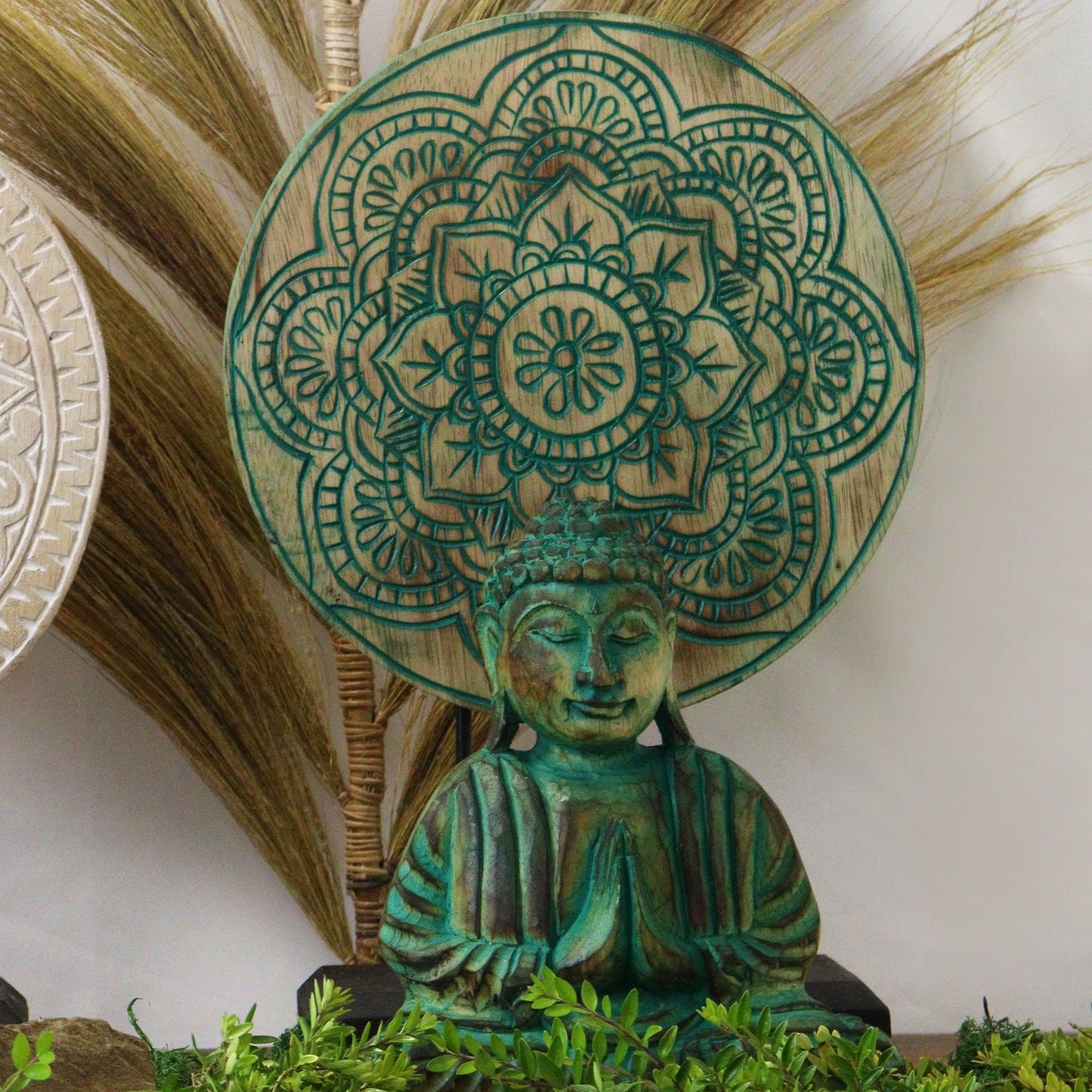 Buddha Feng Shui Set – Green Buddha Knot