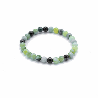 Verdant Harmony – Olive Jade Manifestation Bracelet 🌿✨