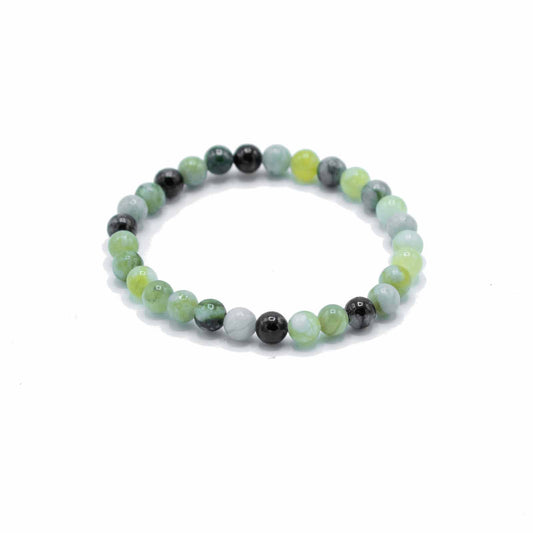 Verdant Harmony – Olive Jade Manifestation Bracelet 🌿✨