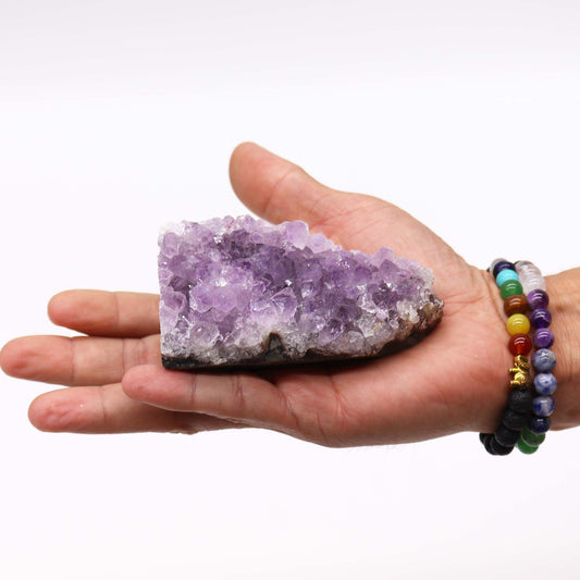 Medium Natural High-Grade Amethyst Standing Cluster