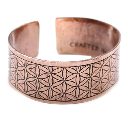 Sacred Bloom – Copper Tibetan Bracelet ✨🌸