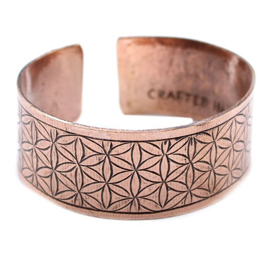 Sacred Bloom – Copper Tibetan Bracelet ✨🌸