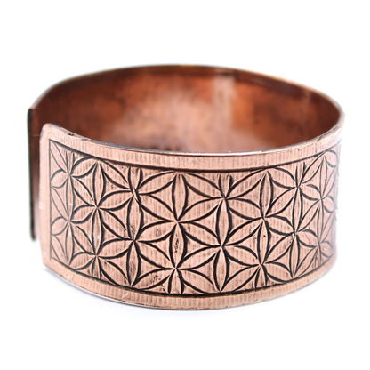 Sacred Bloom – Copper Tibetan Bracelet ✨🌸