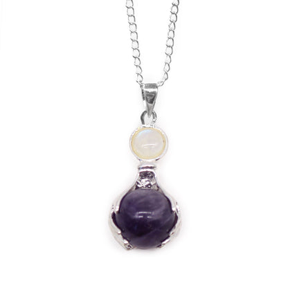 Serenity Embrace – Amethyst Healing Hands Pendant 💜🤲
