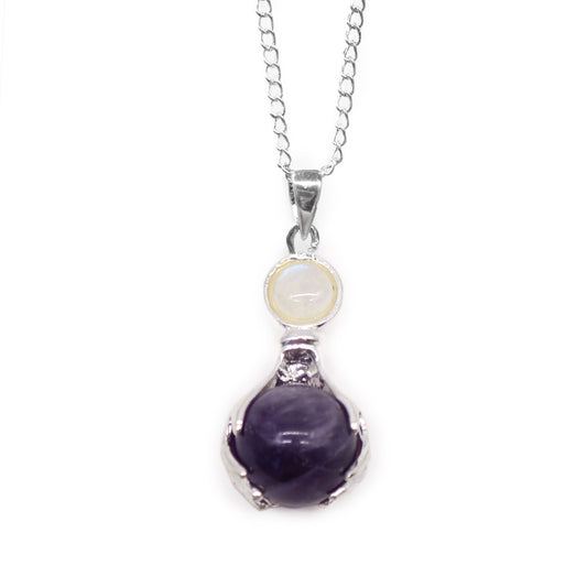 Serenity Embrace – Amethyst Healing Hands Pendant 💜🤲