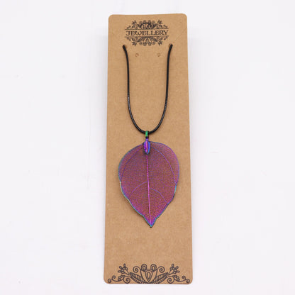 Bravery Leaf Necklace – Nature’s Magic in Multicolour