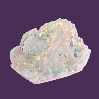 Large Enhanced Aura Angel Quartz